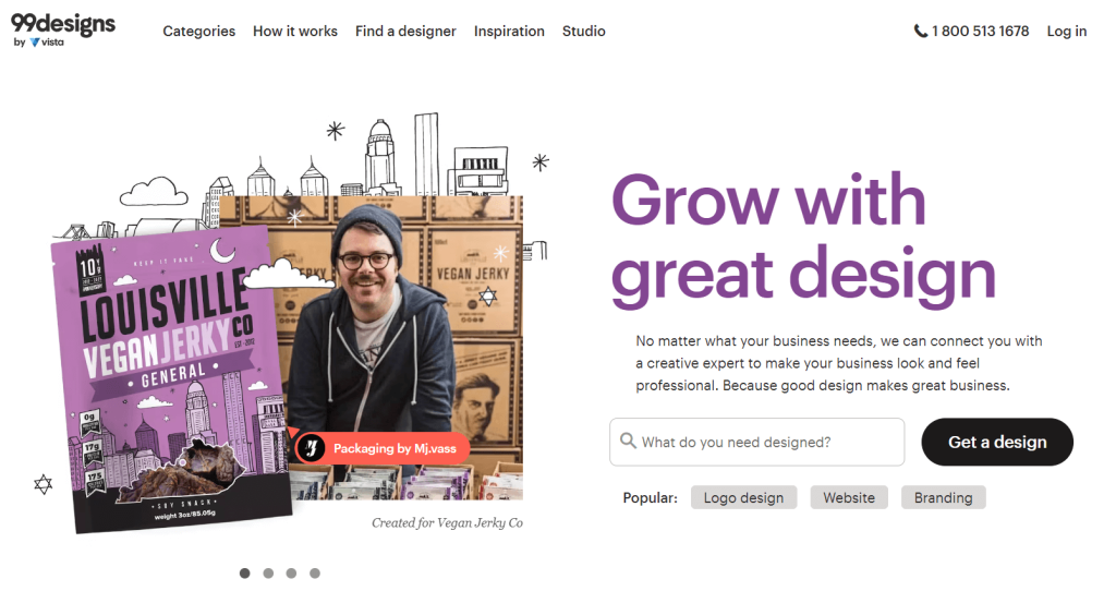99designs Website.