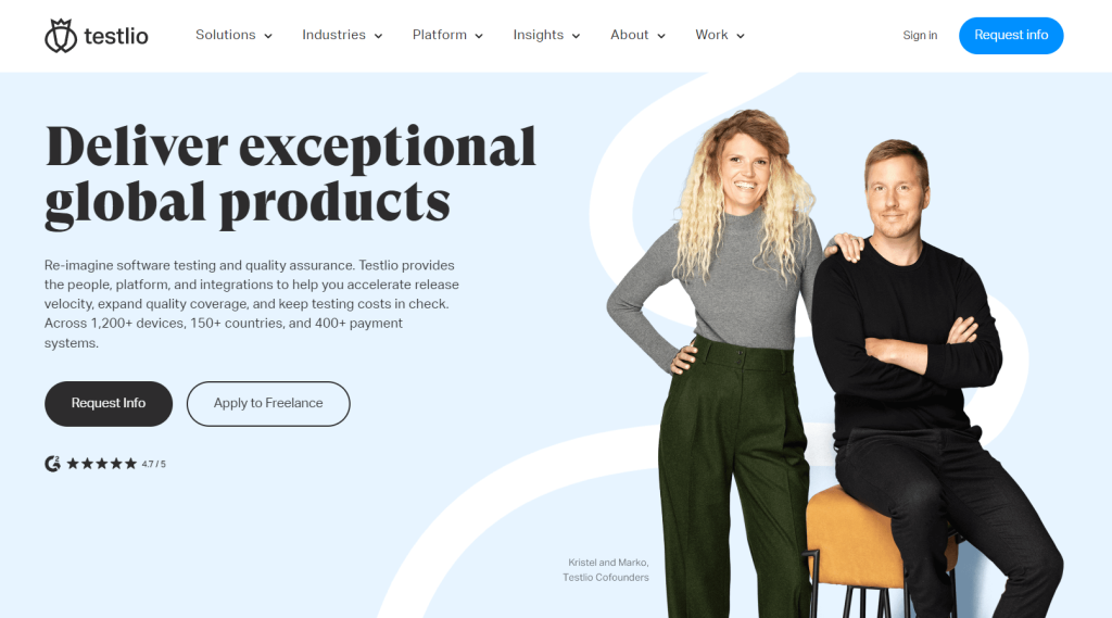 Testilo website.