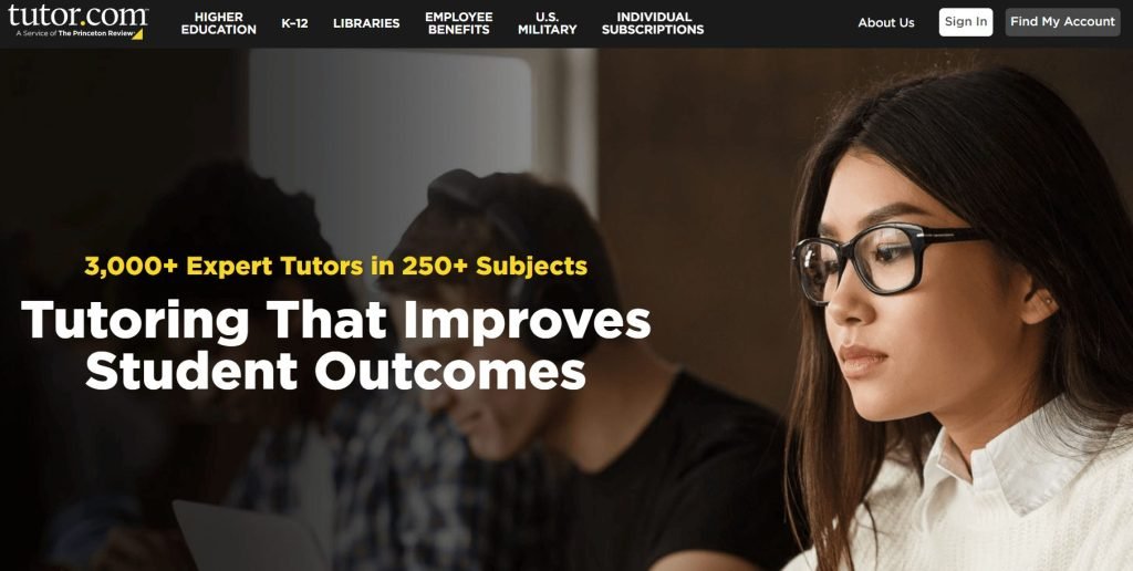 Tutor.com website.