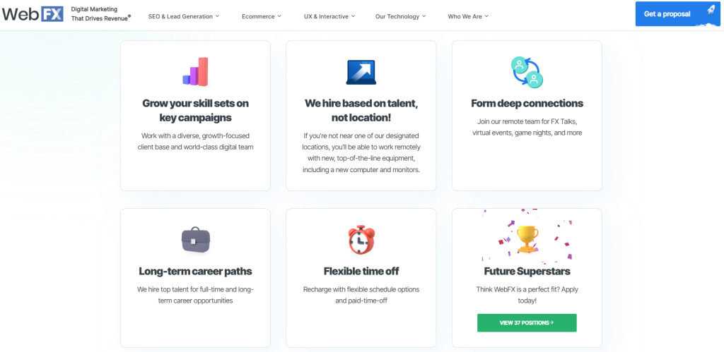 WebFX Website.